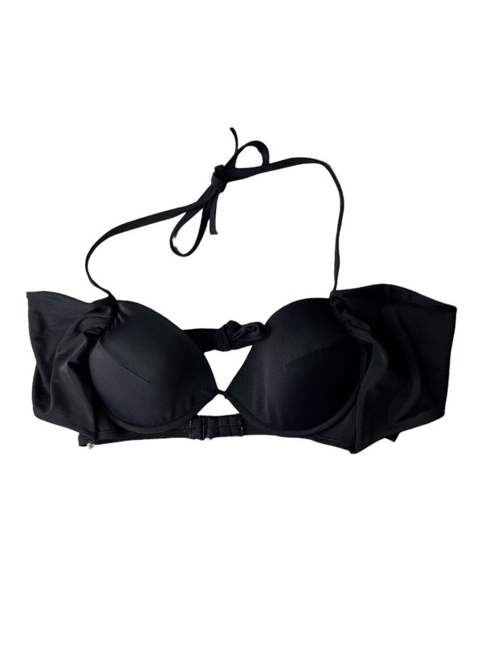 SunDazed Simone HLT Bikini Swim Suit Top Womens 34DD Black New Padded